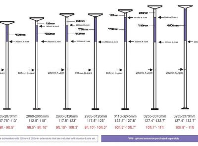 X Pole And Extensions Pole Fit Dubai